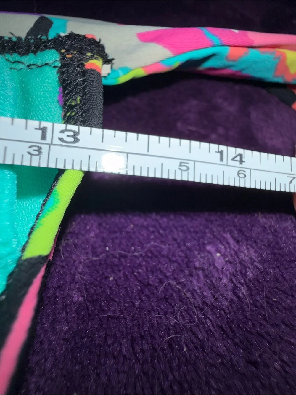 Kenneth Cole Reaction Teal Swimwear with Multicolor Trim - Picture 9 of 9